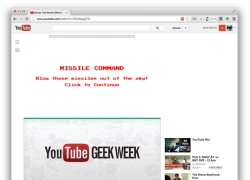 Chơi game Missle Command ngay trên YouTube