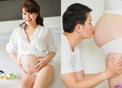 Em gái Lý Hải khoe ảnh bán nude khi mang bầu 8 tháng