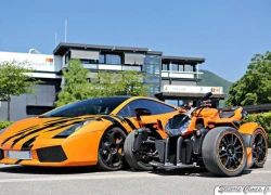 Lamborghini Gallardo đọ dáng bên mô tô khủng