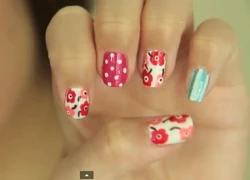 Nail họa tiết floral thời thượng