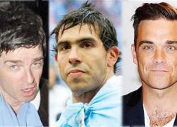 Robbie Williams hục hặc vì Carlos Tevez