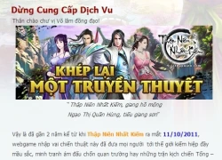 SGame đóng cửa Thập Niên Nhất Kiếm ở Việt Nam