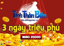 [Siêu HOT] Tinh Thần Biến tặng 500 Gift code triệu phú