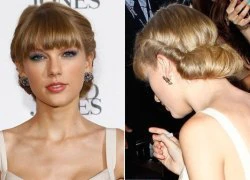 Tạo kiểu tóc búi cuộn giống Taylor Swift