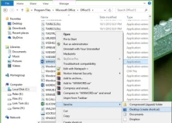 Tạo shortcut tài liệu Word đang xem dang dở trên Desktop