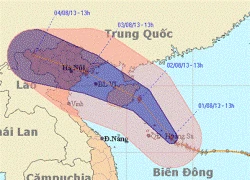 Tin mới nhất về cơn bão số 5 (chiều 3.8)