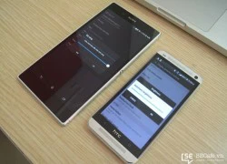 Xperia Z Ultra đọ màn hình cùng siêu phẩm HTC One