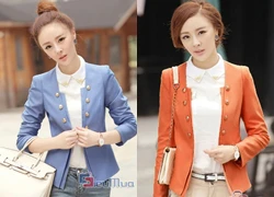 Áo khoác blazer phối nút trẻ trung giá chỉ có 153.000đ