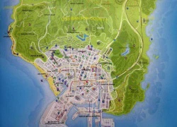 Bản đồ chính thức của GTA V đã được hé lộ