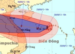 Bão giật cấp 14, áp sát Hoàng Sa