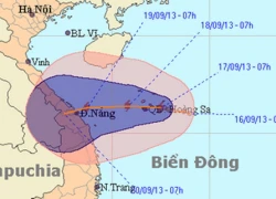 Bão hướng vào Đà Nẵng