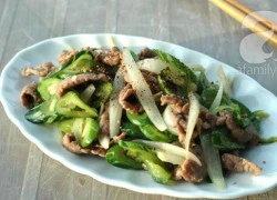 [Chế biến] - Bò xào mướp Nhật