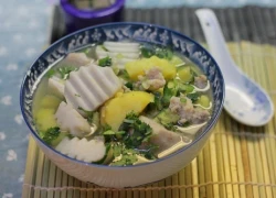 [Chế biến] - Canh khoai nấu thịt băm