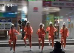 Crayon Pop khóc tu tu khi phải biểu diễn giữa trời lạnh