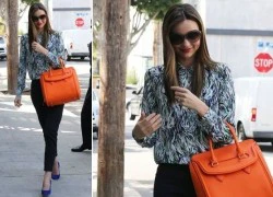 Diện đồ họa tiết 'chuẩn' như Miranda Kerr