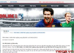 FIFA Online 2 đóng cửa vì ai ?