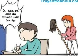 Truyện tranh vui : Hóa ra&#8230;