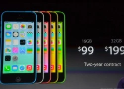 iPhone 5C vỏ nhựa và iPhone 5S với cảm biến vân tay trình làng