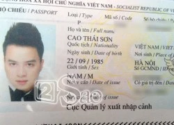 Khám túi Cao Thái Sơn xem ảnh hộ chiếu &#8216;chuẩn men&#8217;