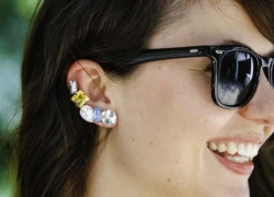 Khuyên tai ear cuff họa tiết đá xinh tươi