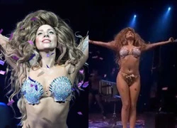 Lady Gaga "mặc như không mặc" lên đồng trên sân khấu