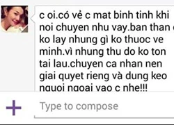 Lộ tin nhắn giữa Thanh Hằng với "người tố giật chồng"