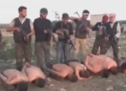 Lộ video phe nổi dậy Syria hành quyết các binh sĩ chính phủ