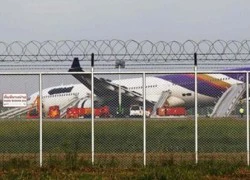 Máy bay Thai Airways trượt khỏi đường băng khi hạ cánh