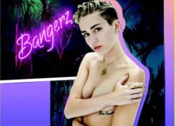 Miley ôm ngực trần trên bìa album mới