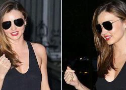 Miranda Kerr "thả rông" vòng 1 cổ vũ Serena William