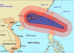 Siêu bão sẽ vào biển Đông trong ngày mai