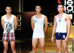 Thí sinh nam Siêu mẫu diễn catwalk gượng gạo