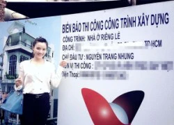 Trang Nhung khoe ảnh biệt thự đang xây