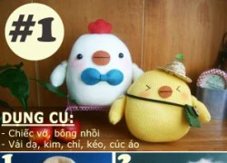 5 mẫu thú bông cực xinh làm từ tất chân [p.1]