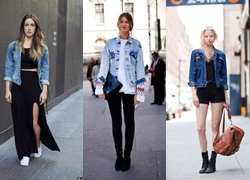 Áo khoác denim cho ngày se lạnh