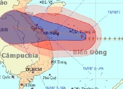 Bão số 11 giật cấp 16 đang áp sát các tỉnh miền Trung