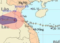 Bão Wutip sang Lào, suy yếu thành vùng áp thấp