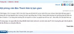 Bắt tạm giam một phóng viên Báo Thanh Niên