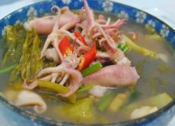 [Chế biến] - Canh mực dưa chua