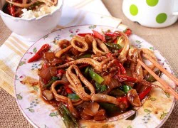 [Chế biến] - Mực xào chua cay