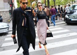 Đã mắt với street style ngập tràn họa tiết tại Paris Fashion Week