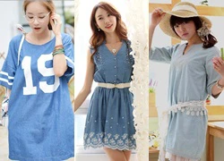 Đầm Denim cho ngày nắng thêm ngọt ngào