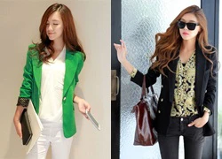 Diện blazer sắc màu đón gió heo may