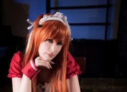 Evangelion cực gợi cảm trong cosplay "cô hầu gái"