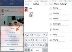 Facebook trên iPhone cho phép bình luận bằng ảnh