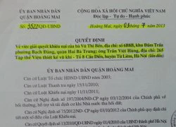 Hủy bỏ quyết định trái pháp luật của UBND quận Hoàng Mai