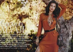 Irina Shayk lên bìa tạp chí với nét đẹp lạnh lùng