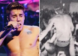 Justin Bieber lại &#8220;chơi nổi&#8221; khi để vệ sĩ cõng đi dự tiệc