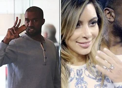 Kanye West hớn hở sau khi cầu hôn Kim "siêu vòng 3"