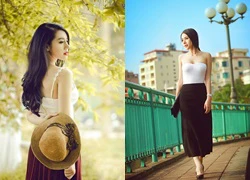 Bella Nguyễn khoe vai trần khiến các chàng trai Hà Nội liêu xiêu